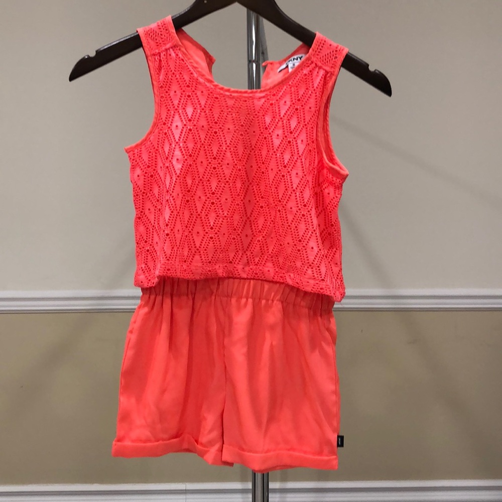 Girls DKNY Pink Romper